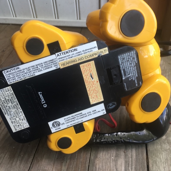 DISNEY Vintage Pluto Talking Telephone Push Button Phone Decor - Picture 7 of 12